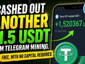 I Cashed Out Another $1.5 USDT from Telegram Mining 💰 Free Crypto Mining App (No Deposit)