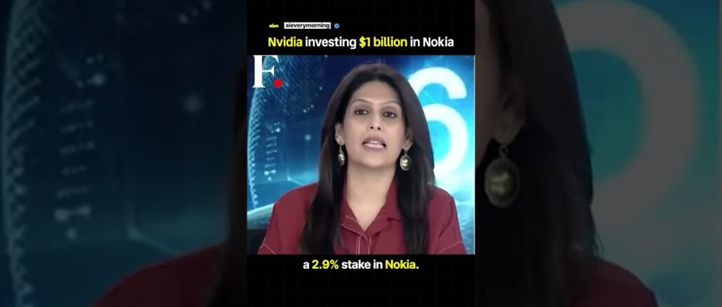 Nvidia investing $1billion in Nokia😳 #technews #ainews #nvidia #nokia #investing #jensenhuang #news