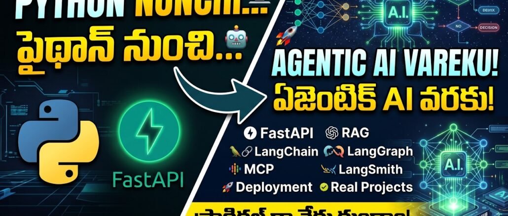 Python to Agentic AI 🚀 | Complete Roadmap for Beginners | Telugu