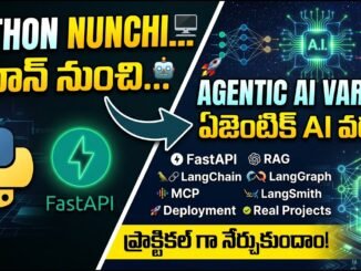 Python to Agentic AI 🚀 | Complete Roadmap for Beginners | Telugu