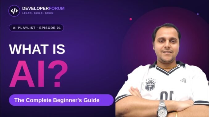 What is AI? Artificial Intelligence Explained for Beginners | AI Course #1