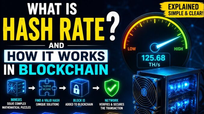 What is Hash rate and how it’s works in blockchain?