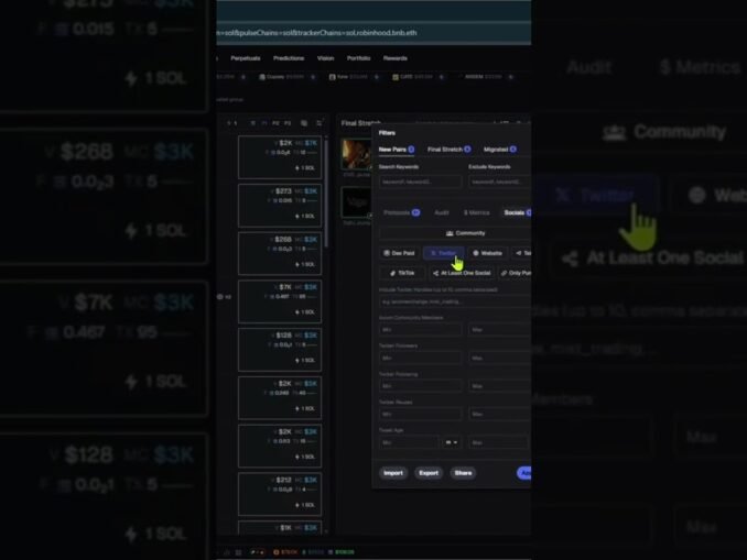 Best filters on Axiom (2026 Beginners guide) TG: forkinss #axiom #crypto #trader #memecoin
