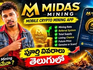 🔥 Midas Mining App నిజమేనా? | 2026 New Crypto Mining App Full Details Telugu