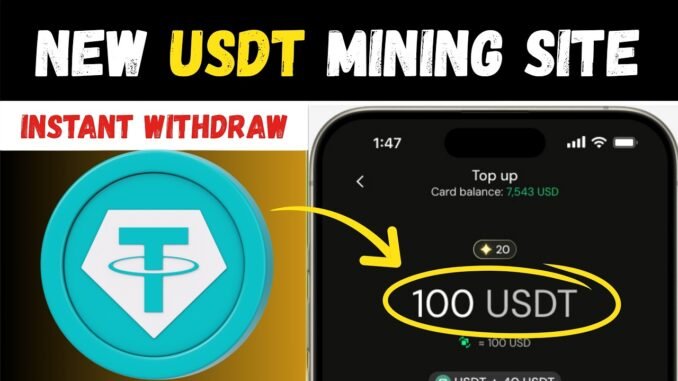New Mining Website 2026 🤑 | The Easiest Way to Mine Free USDT in 2026