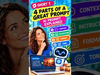 4 Parts of a Great AI Prompt 🤖 | Prompt Engineering for Beginners #Shorts