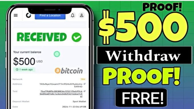 FRRE Bitcoin Mining Site Without Investment 2026 | $50 Payment proof | Trx Mining site 2026