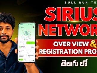 Sirius Network App Full Overview & Registration Process in Telugu | SRTSirius Mining Tutorial