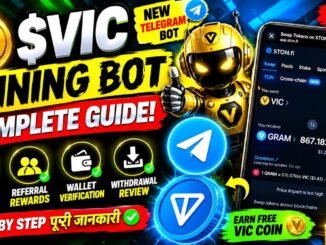 VIC Mining Bot Full Guide 🔥 | VIC Coin Airdrop, Mining, Referral & Withdrawal Tutorial (Hindi)